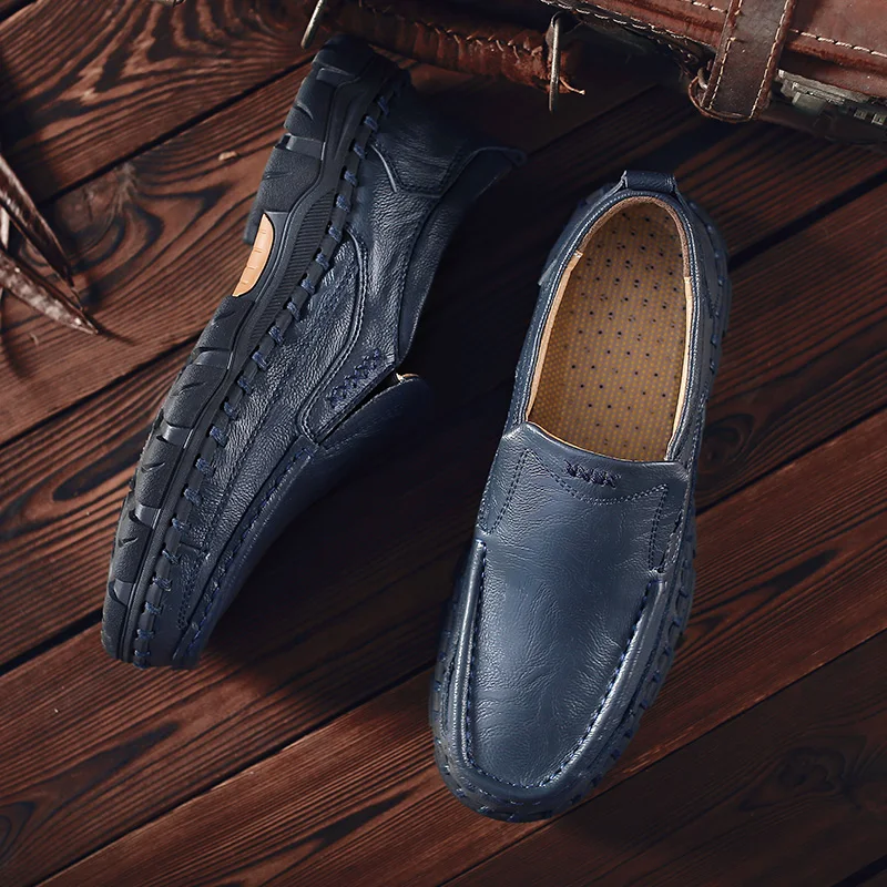 Большие размеры 38-48; мужская повседневная обувь; натуральная кожа; сезон осень; Высококачественная обувь в деловом стиле; нескользящая обувь для работы; резиновая обувь