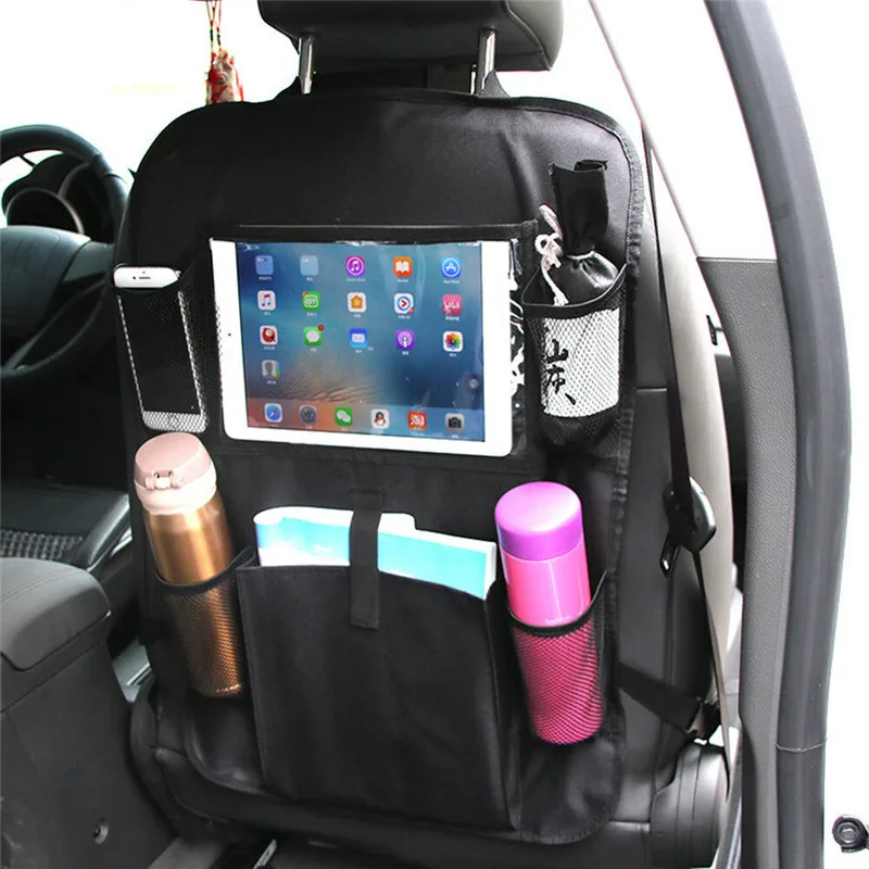 

Car Back Seat Organiser Organizer ipad Tablet Holder Storage Kick Mats Kids Tidy Automobile Portable Stain resistant