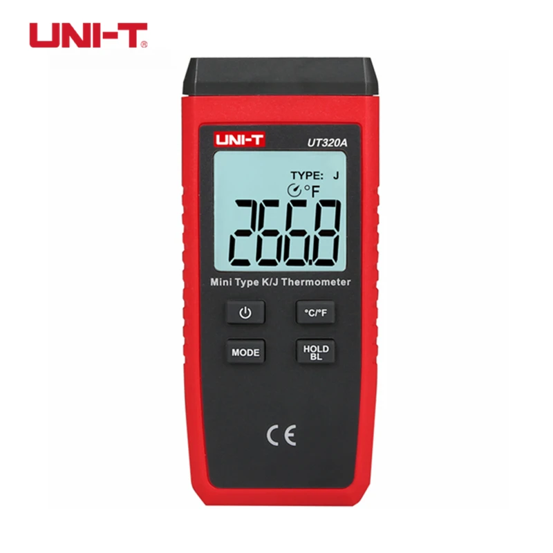 

UNI-T UT320A UT320D Digital Thermometer C/F Pyrometer -50~1200C Contact Type Temperature Meter Termometro LCD Backlight
