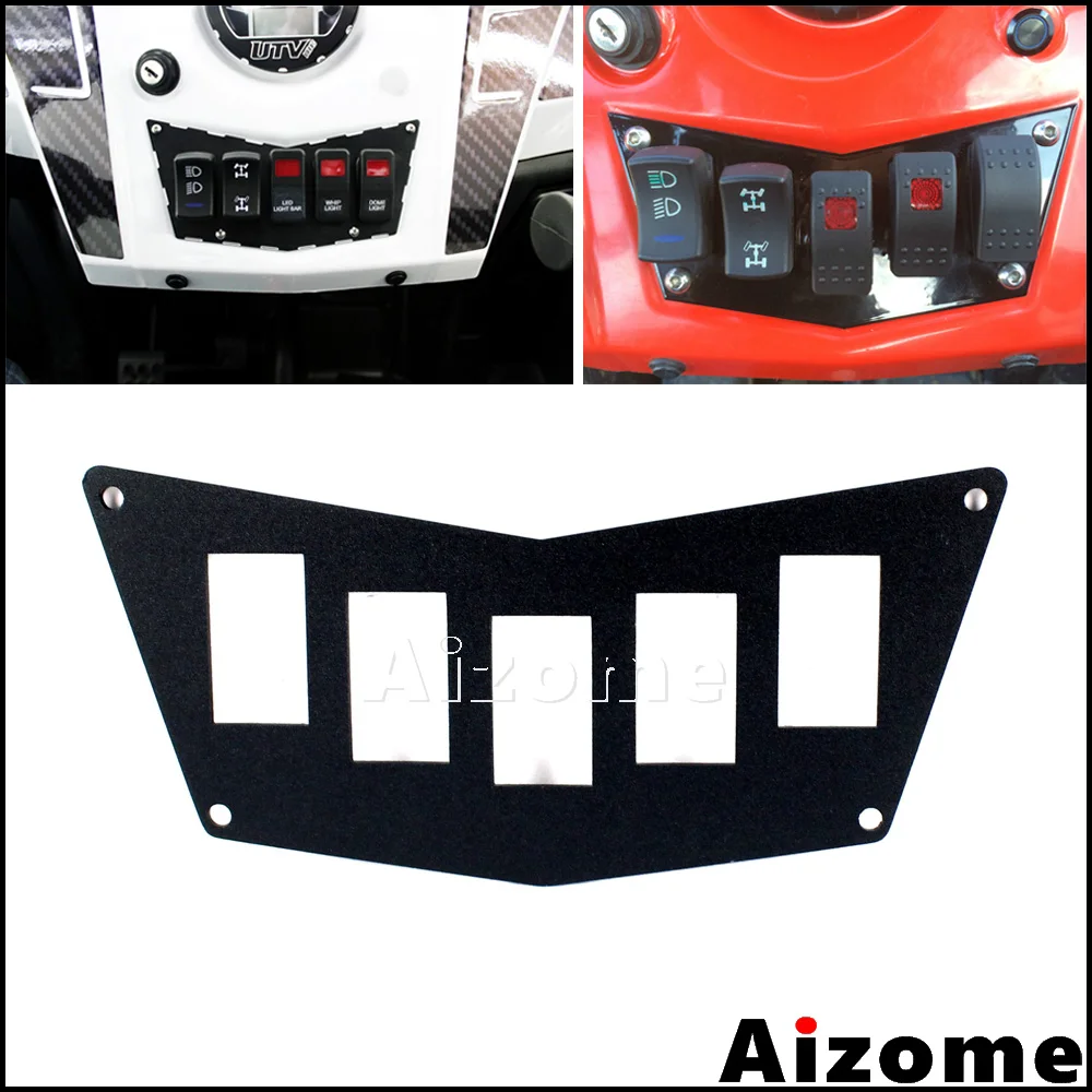 Dash Panel 4 Rocker Switch For ATV UTV Polaris Ranger RZR XP 900 800 and 570