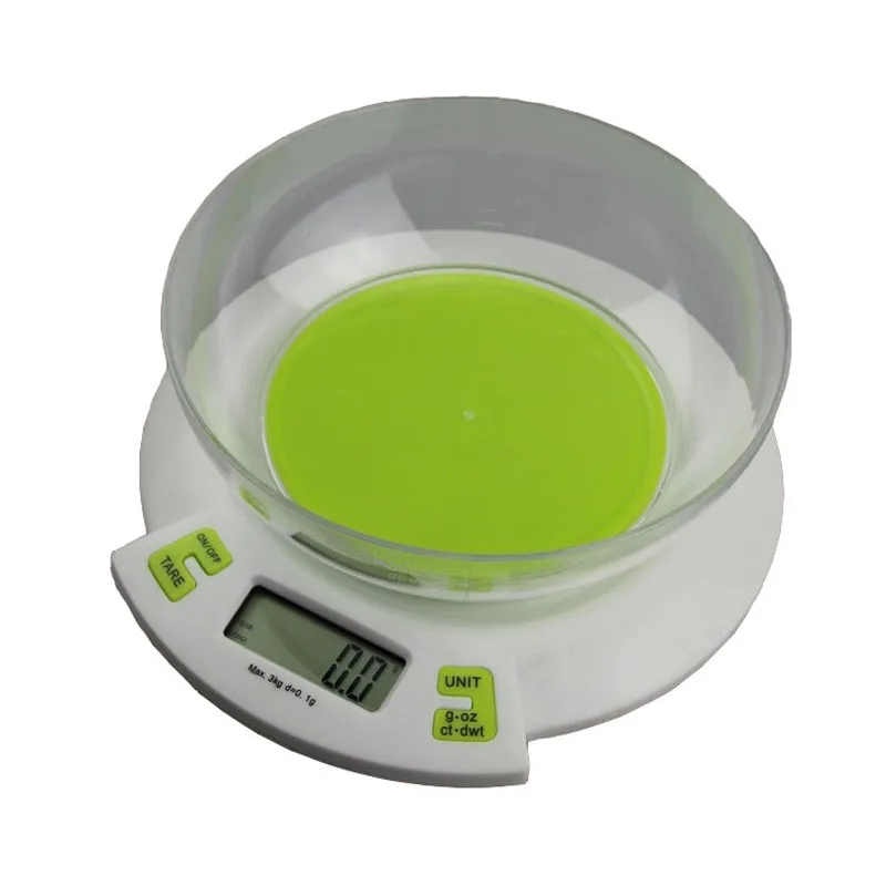 3kg x 0.1g Digital Scales for Food Die Postal Balance of Kitchen Scale