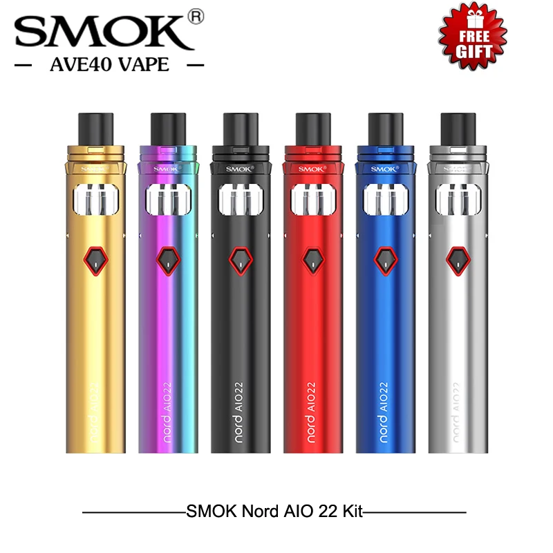 Электронные сигареты все в одном комплект SMOK Nord AIO 19/Aio 22 Start Kit 1300/2000 mah Feel MTL vaping