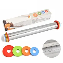 1 шт. многофункциональные 4 регулируемые диски Rolling Pin из нержавеющей стали тесто пельменты лапша пиццы творческие инструменты для изготовления K223