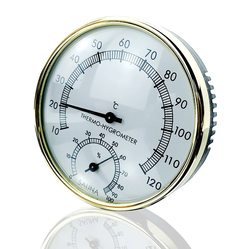 Dry Sauna and Steam Room Accessary Thermometer Hygrometer in Metering