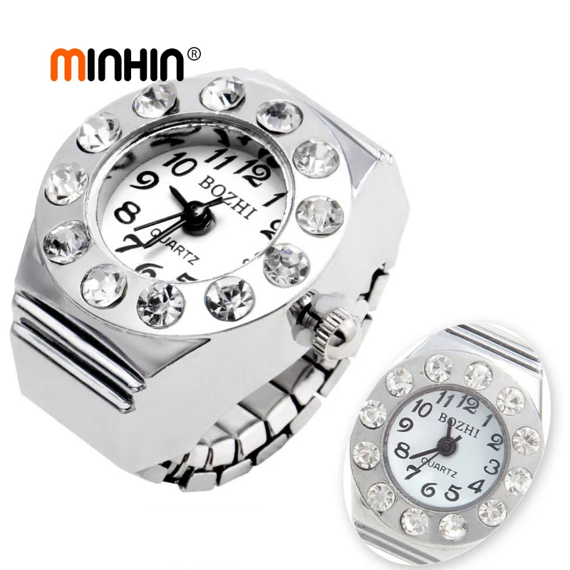 Buy MINHIN Silver Ring Watches For Women Luxury
