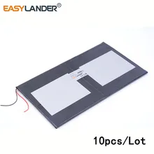 10pcs/Lot 3.7 V 6000 mah 35100170 New original 10 inch tablet polymer lithium battery For Power bank e-book video game