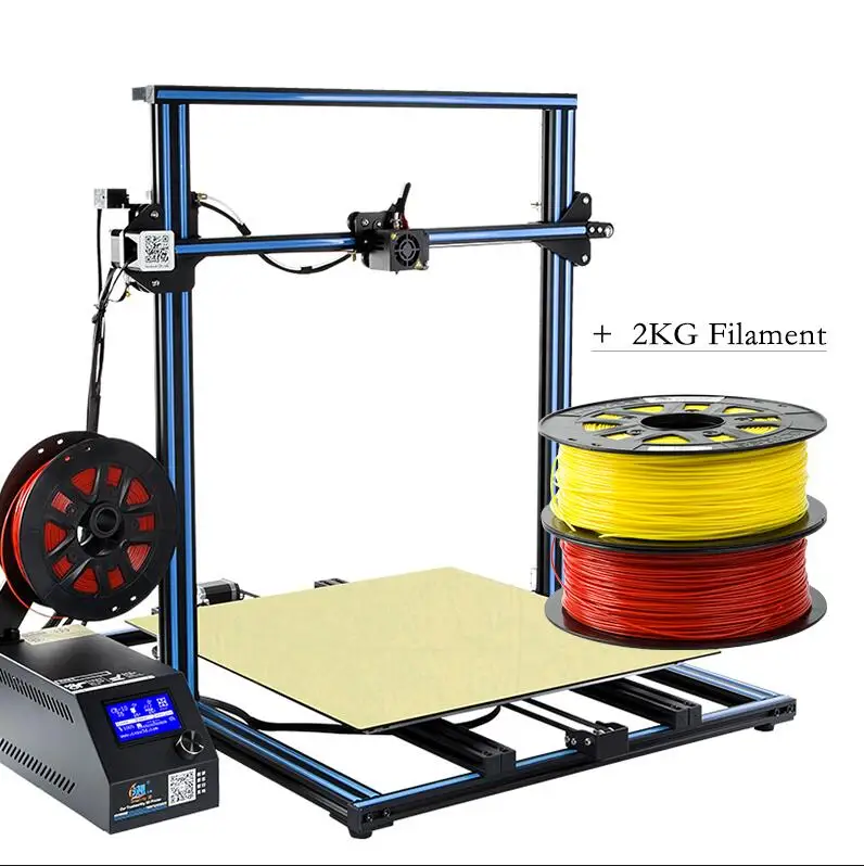 CR-10 S4 3D-принтеры DIY KIT Большой принт Размеры 400*400*400 мм двойной Z стержень, мониторинг волокон, сигнализация, продолжение печати Creality 3d - Цвет: CR-10s 400 n 2KG