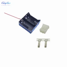 10Pcs 2xD-Type Battery Case Holder Socket Wire Junction Box With 15cm Wires, PH 2.0 Header and Crimps