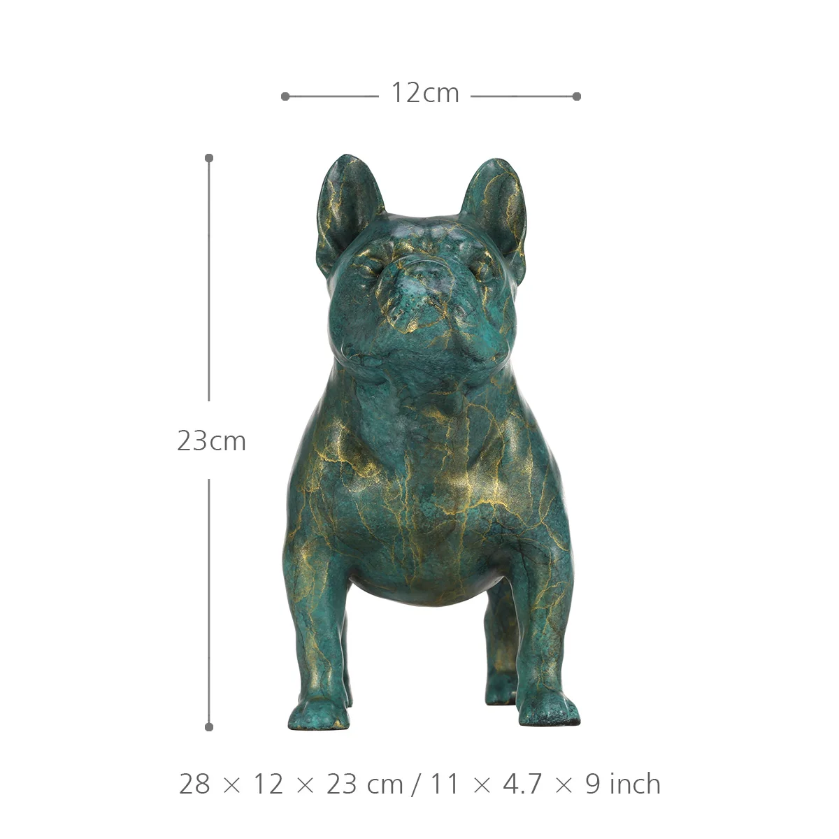 Tooarts Bulldog бронзовые статуи скульптуры животных французский бульдог настольный