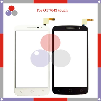 

10pcs/lot High Quality FFor Alcatel One Touch Pop 2 OT7043 7043Y 7043A 7043E 7043K Touch Panel Glass Front Glass Lens Screen