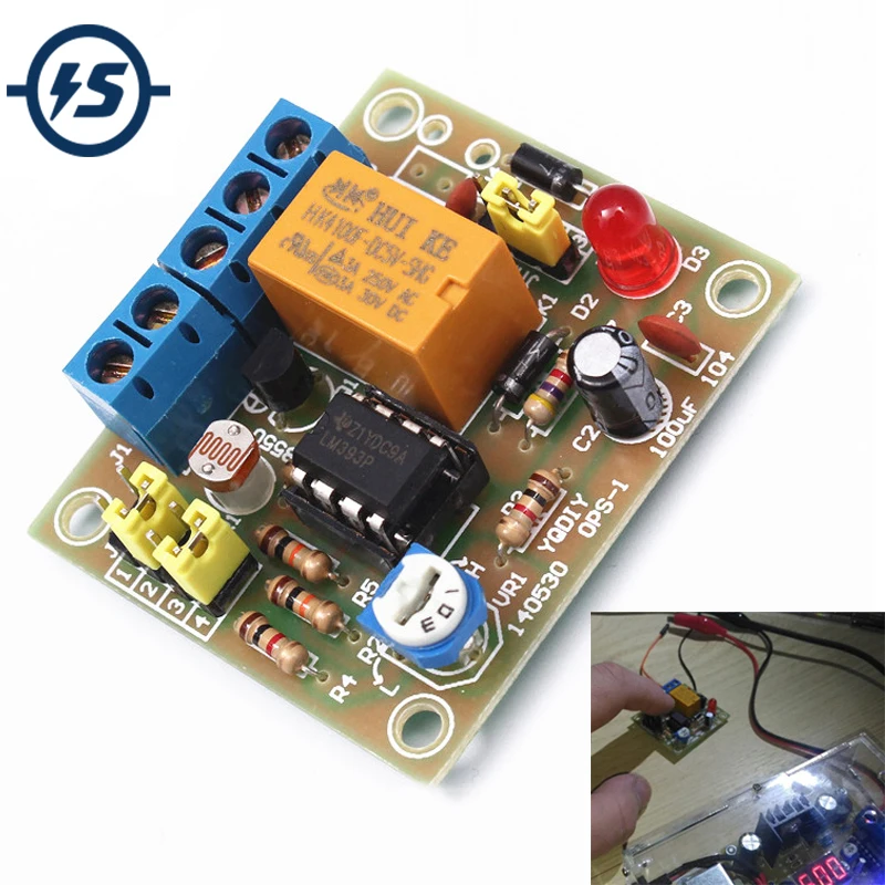 LM393 электронный DIY комплект светильник управляемый переключатель комплект светильник светочувствительный триггер выходной режим модуль Забавный DIY комплект