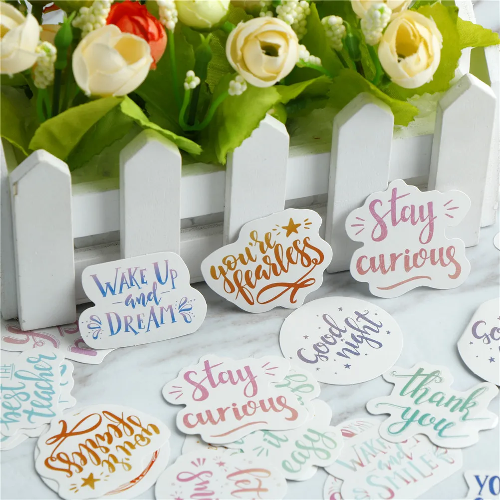 46 Pcs/pack DIY Stationery Stickers Scrapbooking Diary Album Sticker