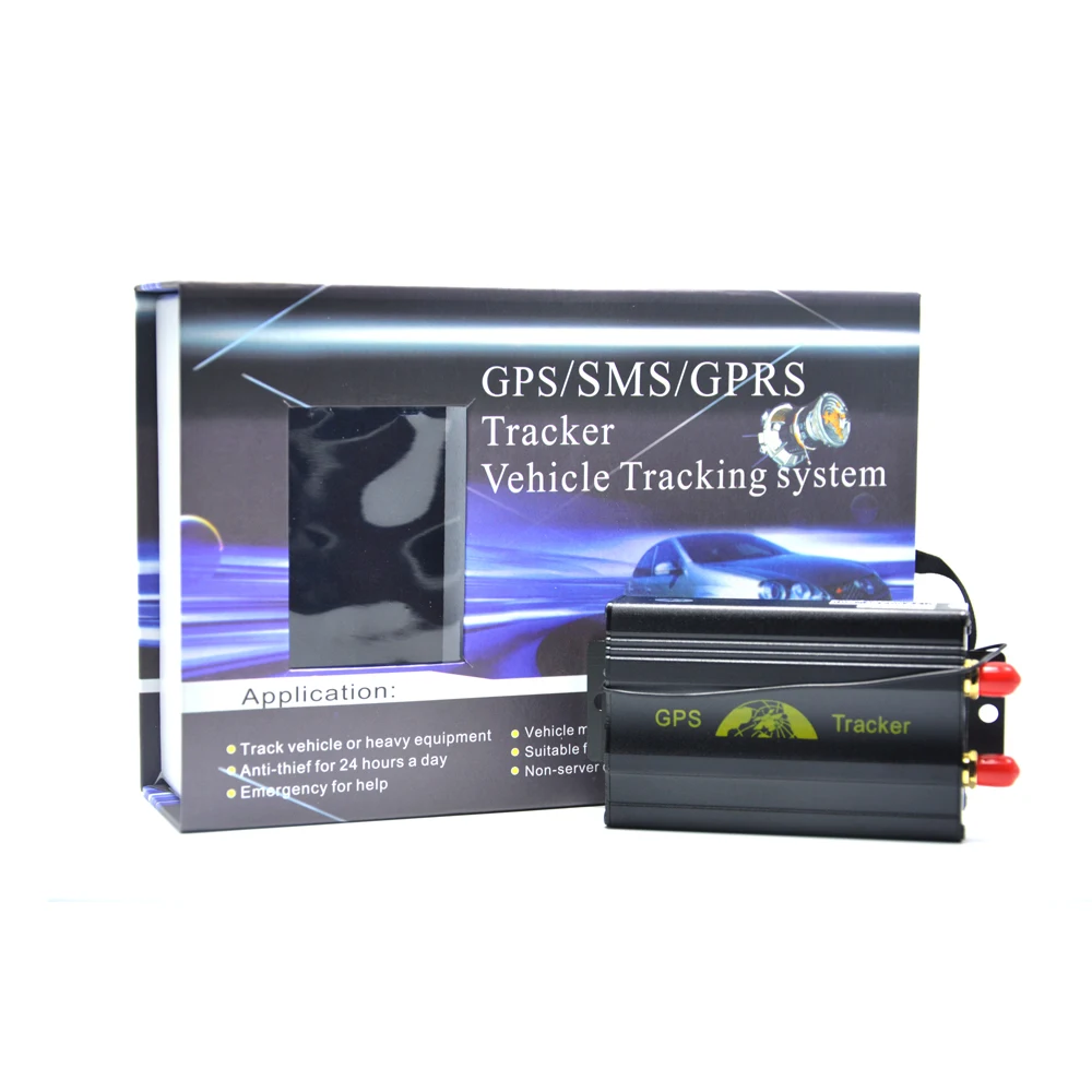 GPRS GSM Quadband gps автомобильный трекер TK103B с дистанционным управлением сирены датчики удара для сигнализации