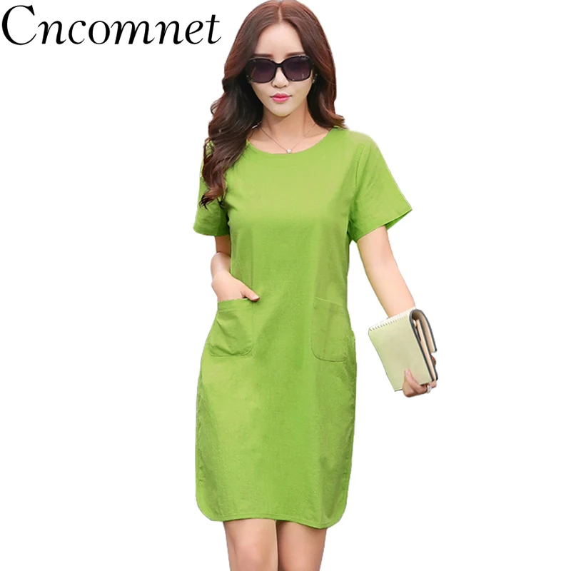 knee length linen dresses