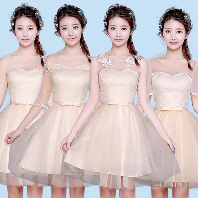 Junior Bridesmaid Dresses Champagne Color
