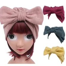 Cute Baby Girls Knitting Hat Beanie Turban Head Wrap Cap Pile Cap For Baby Toddler Kids Dropshipping 1212