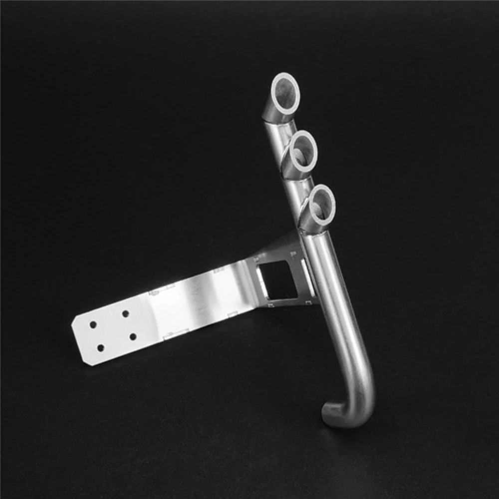 

Stainless Steel Truck Tee Exhaust Pipe for 1/14 TAMITA Scania 1850 Truck Model Car DIY Spare Parts RC Car Accessories