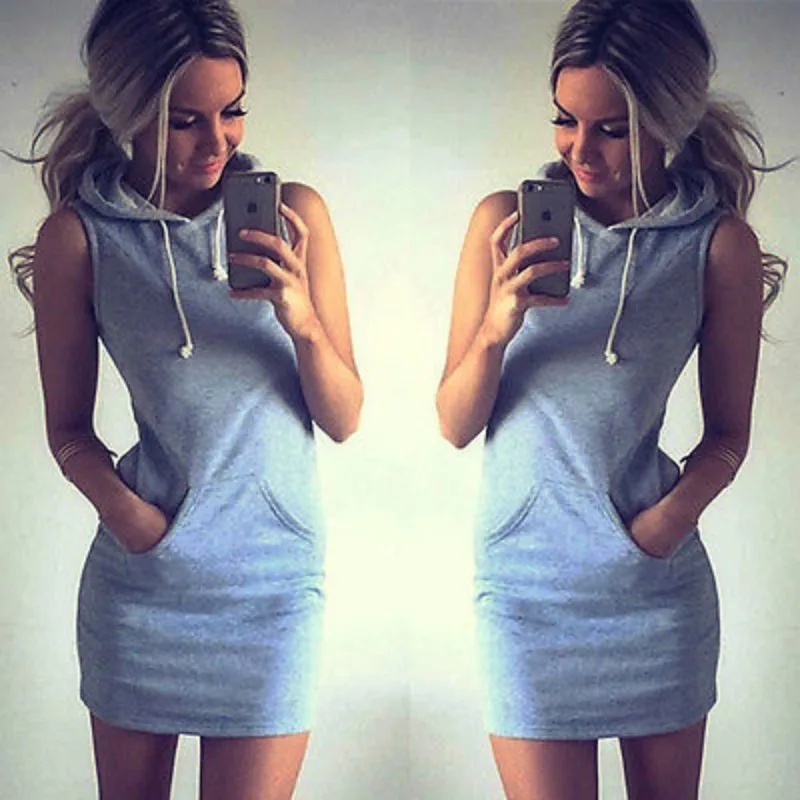 jersey hoodie dress