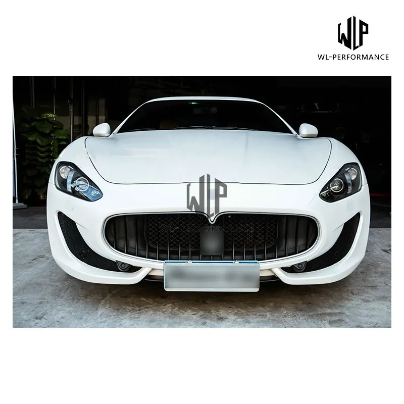 GT Высокое качество FRP Неокрашенный/полу углеродного волокна передний бампер набор внешних комплектующих к автомобилю для Maserati GT GTS стиль стайлинга автомобилей