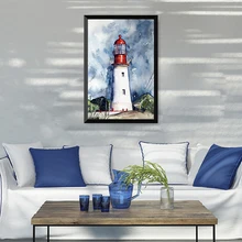 Картина по номерам художественная краска по номерам Маяк нож собака цифровые картины маслом по номерам самостоятельно окрашенные области детская комната Bedro