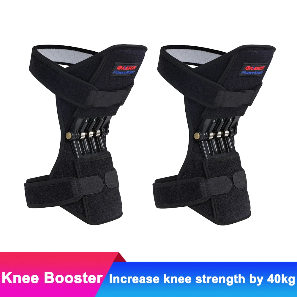 

2pcs Breathable Non-slip Knee Booster Joint Knee Support Brace Kneepad Sports Climbing Training Squat Patella Protector Powerleg