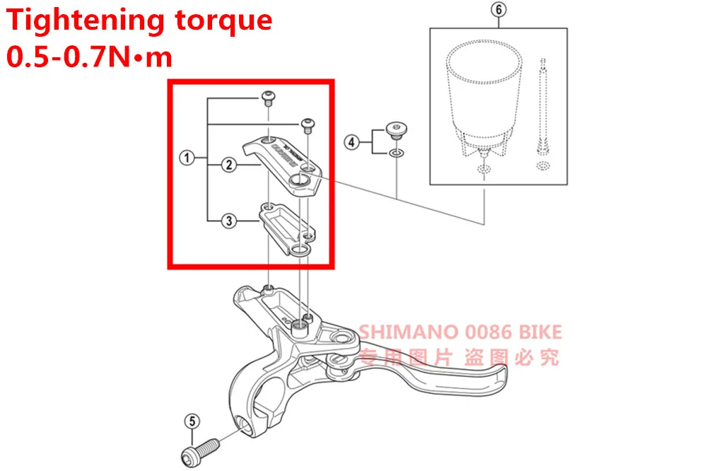 Shimano гидравлический дисковый тормозной BL-M315 M365 M395 M396 M445 M315 тормозной рычаг запчасти крышка блока