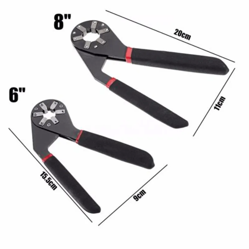 

6" 8" Multi-Function Adjustable Wrench Universal Six-sided Spanner Tool Kits