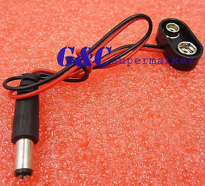 

10 pcs Battery Power Cable Plug Clip 9V DC Barrel Jack Connector DIY