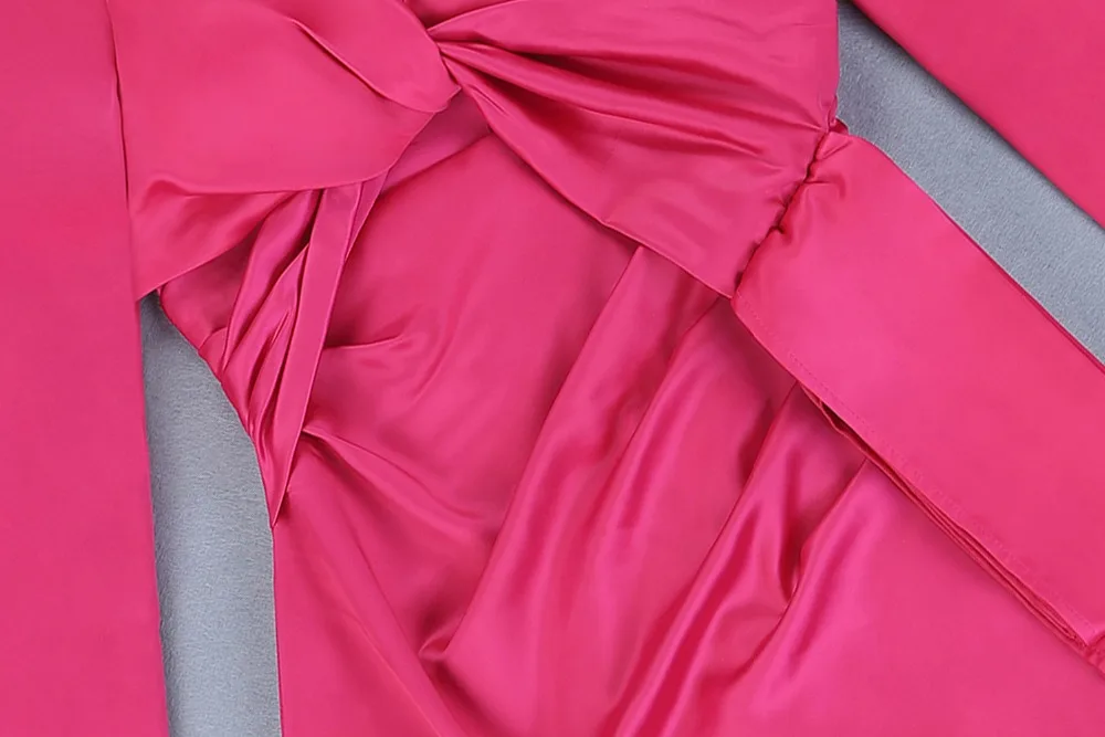 Новое Женское платье оптом розовое с длинным рукавом с v-образным вырезом с вырезом платье на завязках вечернее платье+ костюм