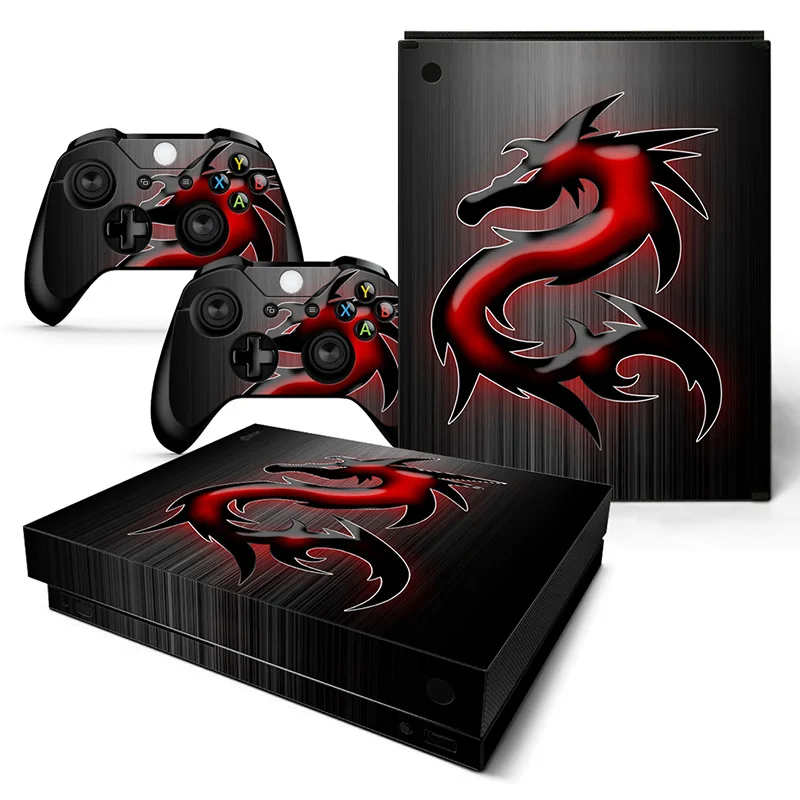 

For XBOX ONE X console sticker and 2 controllers sticker for XBOX ONE X vinyl sticker for xbox one X skin sticker---0985