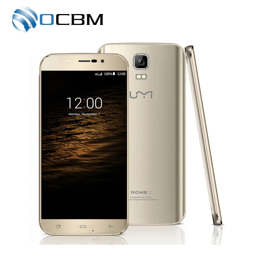 Original Umi Rome X MTK6580 Quad Core 5.5inch Android 5.1 1GB RAM 8GB ROM 1280x720 8.0MP WCDMA Dual SIM Mobile Phone