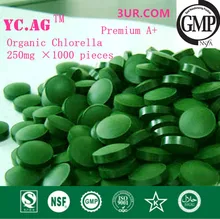 250g 100% Organic Chlorella Vulgaris Chlorella Pyrenoidosa Tablet 250mgx1000pcs Broken High Quality Rich of Chlorophyll,Protein