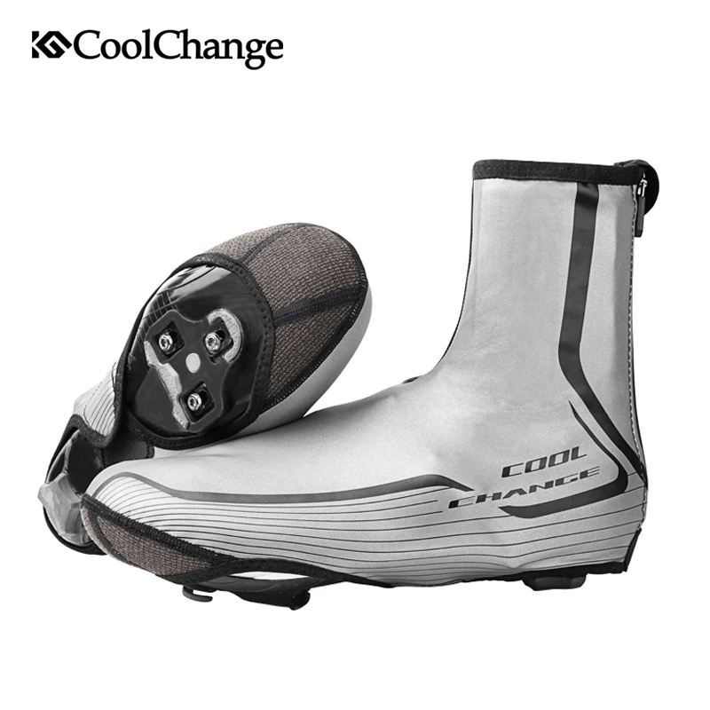 CoolChange Bicycle Shoe Cover Waterproof Reflective Sports Cycling Overshoes Windproof Thermal MTB Bike Shoe Cover Accessories CoolChange Bicycle Shoe Cover Waterproof Reflective Sports Cycling Overshoes Windproof Thermal MTB Bike Shoe Cover Accessories