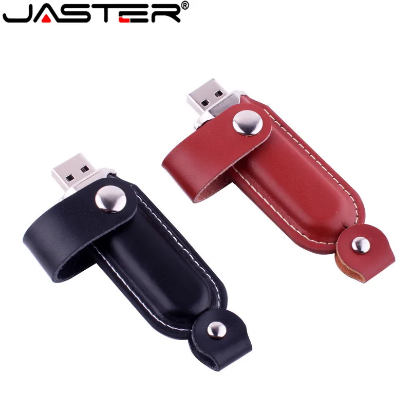 JASTER продвижение модная кожаная с одной пряжкой Крышка USB флэш-накопитель 2,0 4 ГБ 8 ГБ 16 ГБ 32 ГБ 64 Гб Внешняя карта памяти