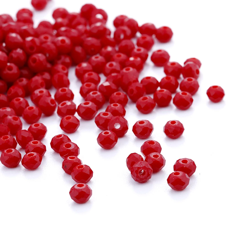 Czech Seed Rondelle Beads 300pcs/lot 3x4mm Faceted Crystal DIY Jewelry 5040 Glass Spacer | Украшения и аксессуары