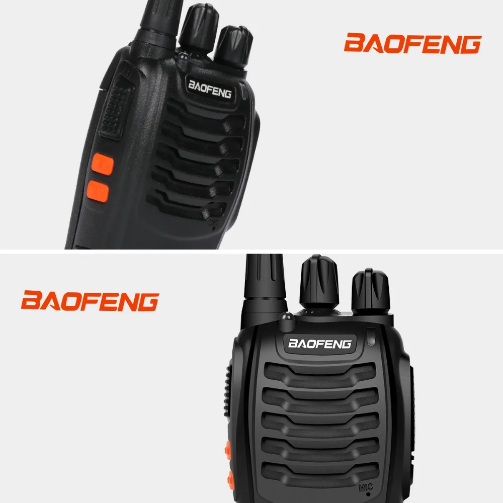 4 шт./лот BAOFENG BF-888S рация двухстороннее радио Baofeng 888s UHF 400-470MHz 16CH портативный трансивер с большим радиусом действия+ наушник