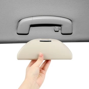 

LEEPEE Car Organizer Car-styling Car Sun Glasses Box Roof Sun Glasses Handle Clip Sunglasses Case Holder for Skoda Rapid Octavia