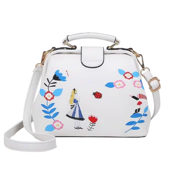 

SJ Women Shoulder Bags Female Messenger Embroidered Bag Handbags Totes Braccialini Brand Style Handicraft Cartoon Doctor Pack