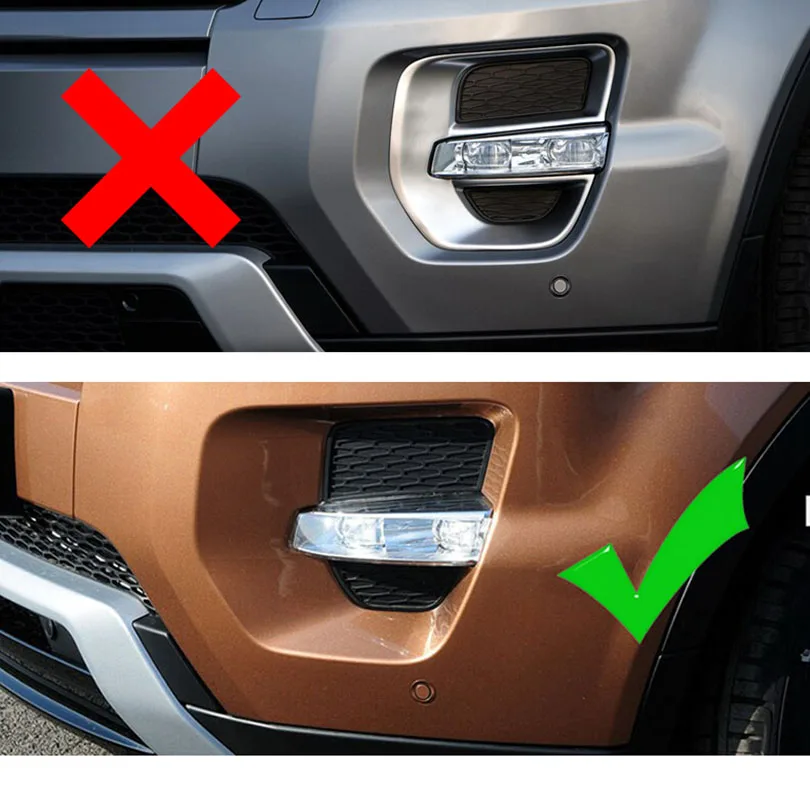 4 шт. ABS Chrome передние противотуманные свет лампы Крышка ободок Накладка для Land Rover Evoque 2012 2013