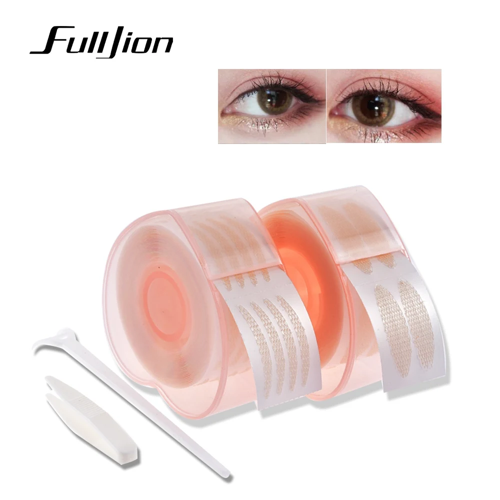 

Fulljion Double Eyelid Tape Sticker Invisible Eyelid Stripe Sticky to Water Eyelid Paste Instant Eye Lift Big Eyes Decoration