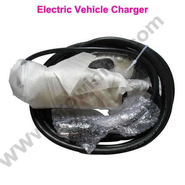 

EVSE input IEC 62196-2 Type 2 Protable Charger Cord, 5m cable EV charger, EU Schuko plug 16A Mode 2 electric car charger STOCK