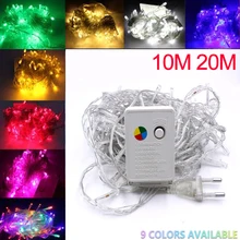 10 м 5 м 2 м светодиодный светильник s серебряная проволока Гирлянда для дома Рождественская вечеринка светодиодный светильник s украшение 4,5 в батарея уличный Сказочный светильник