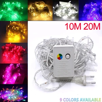 

2/5/10M 100LEDs LED String Light 9 Colors Festoon lamps Waterproof Outdoor Garland Party Holiday Christmas Decoration