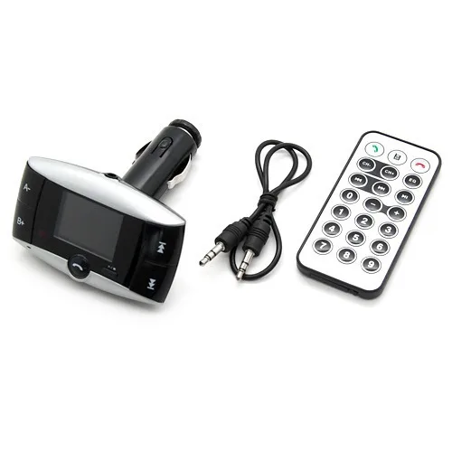 1," синий ЖК Bluetooth громкой связи автомобильный комплект MP3-плеер fm-передатчик радиомодулятор автомобильное зарядное устройство с SD MMC USB пульт дистанционного управления