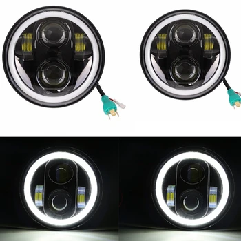 

For Iron 883 Dyna Headlamp 5.75 inch LED Headlights DRL for Triumph Rocket iii 3 & Speed Triple & Street Triple 5 3/4" Headlamp