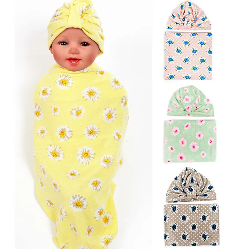 Comfortable cotton wrap newborn blanket Multi colored cute blanket
