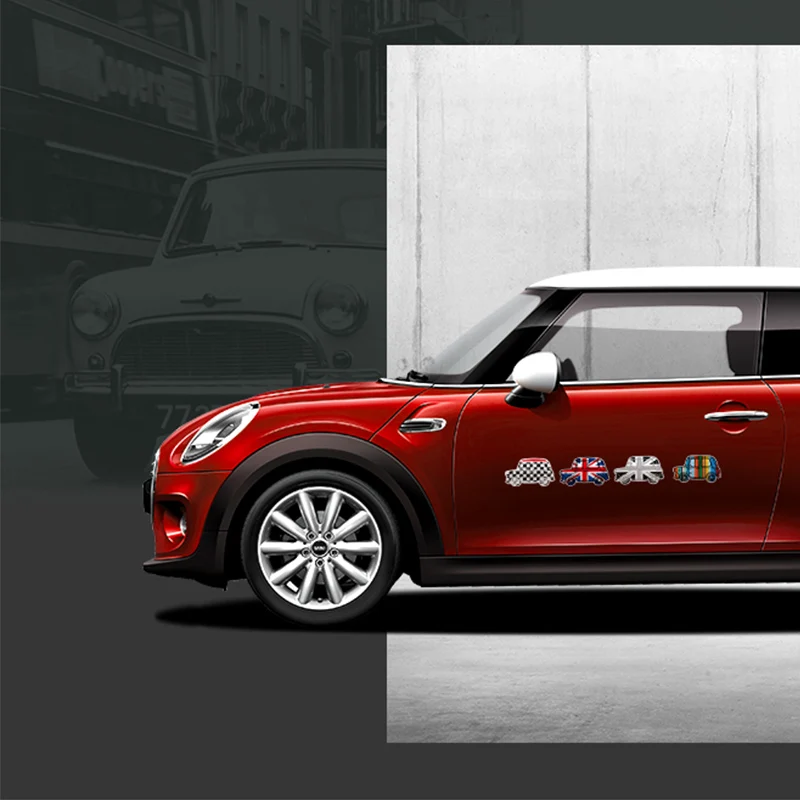 

Car Stickers Creative Vintage classic car Decal For BMW MINI COOPER S JCW ONE F54 F55 F56 F60 R55 R60 R61 accessories exterior