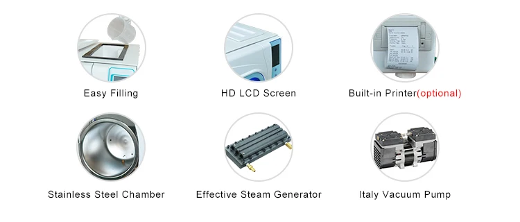 18L lcd вакуумный паровой стоматологический автоклав стерилизатор ISO CE
