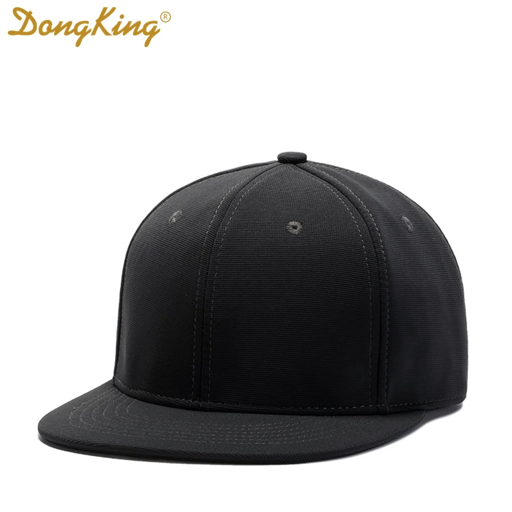 DongKing бейсболка, бейсболка, Кепка из полиэстера, кепка с плоским козырьком, высокое качество, подарок, классический стиль, пустая Кепка, Заказная вышивка - Цвет: Dark Grey