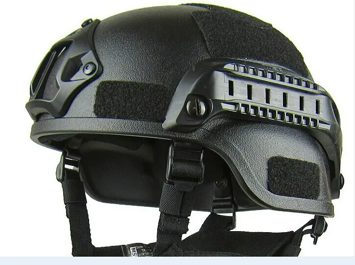 Тактическая страйкбольная охотничья Экипировка MICH2000 экшн-версия шлем военная сила защитный шлем боевой мотоциклетный CS Пейнтбольный шлем - Цвет: Black